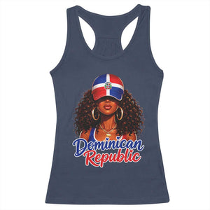 Dominican Republic Princess Racerback Tank Top Melanin Afro Girl Heritage Gift for Black Girls TS10 Navy Print Your Wear