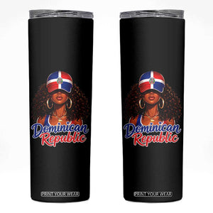 Dominican Republic Princess Skinny Tumbler Melanin Afro Girl Heritage Gift for Black Girls TS10 Black Print Your Wear