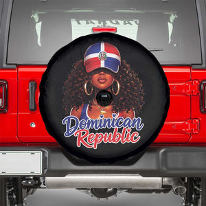 Dominican Republic Princess Spare Tire Cover Melanin Afro Girl Heritage Gift for Black Girls TS10 Black Print Your Wear