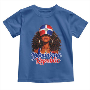 Dominican Republic Princess Toddler T Shirt Melanin Afro Girl Heritage Gift for Black Girls TS10 Royal Blue Print Your Wear