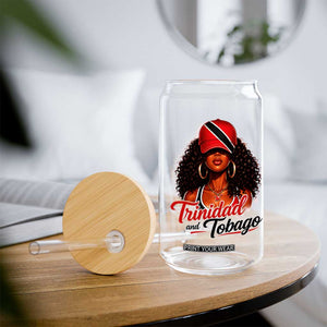 Trinidad and Tobago Afro Girl Glass Can Trini Black Queen Caribbean Pride Heritage Gift TS10 Print Your Wear