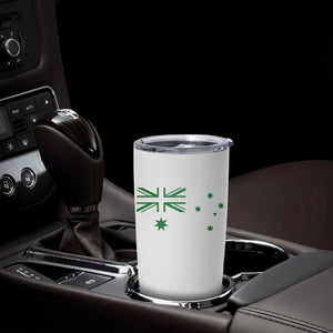 Green Australian Flag Tumbler Cup Australia Patriotic Country Pride Monochrome Minimalist Graphic
