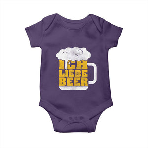 Oktoberfest Drinking Baby Onesie Ich Liebe Bier Octoberfest German TS10 Purple Print Your Wear