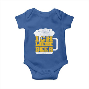 Oktoberfest Drinking Baby Onesie Ich Liebe Bier Octoberfest German TS10 Royal Blue Print Your Wear