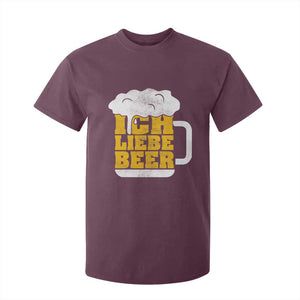 Oktoberfest Drinking T Shirt For Kid Ich Liebe Bier Octoberfest German TS10 Maroon Print Your Wear