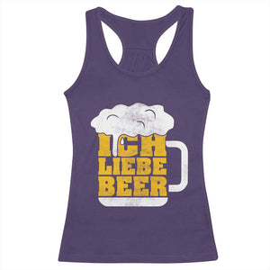 Oktoberfest Drinking Racerback Tank Top Ich Liebe Bier Octoberfest German TS10 Purple Print Your Wear