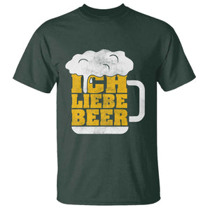 Oktoberfest Drinking T Shirt Ich Liebe Bier Octoberfest German TS10 Dark Forest Green Print Your Wear