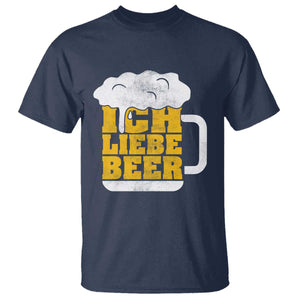Oktoberfest Drinking T Shirt Ich Liebe Bier Octoberfest German TS10 Navy Print Your Wear