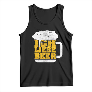 Oktoberfest Drinking Tank Top Ich Liebe Bier Octoberfest German TS10 Black Print Your Wear