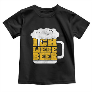Oktoberfest Drinking Toddler T Shirt Ich Liebe Bier Octoberfest German TS10 Black Print Your Wear