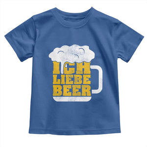 Oktoberfest Drinking Toddler T Shirt Ich Liebe Bier Octoberfest German TS10 Royal Blue Print Your Wear
