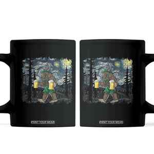 Funny Oktoberfest Bigfoot Coffee Mug Starry Night German Sasquatch Beer Lederhose TS10 Black Print Your Wear