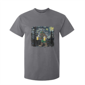 Funny Oktoberfest Bigfoot T Shirt For Kid Starry Night German Sasquatch Beer Lederhose TS10 Charcoal Print Your Wear