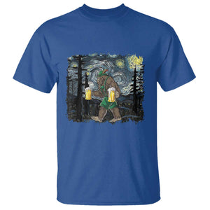Funny Oktoberfest Bigfoot T Shirt Starry Night German Sasquatch Beer Lederhose TS10 Royal Blue Print Your Wear