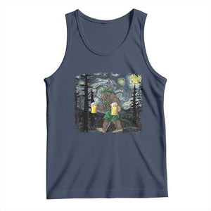Funny Oktoberfest Bigfoot Tank Top Starry Night German Sasquatch Beer Lederhose TS10 Navy Print Your Wear