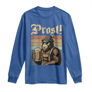 Oktoberfest Bigfoot Long Sleeve Shirt Vintage German Sasquatch Drinking Prost Lederhose TS10 Royal Blue Print Your Wear