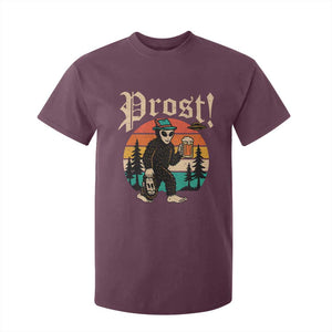 Oktoberfest Bigfoot Alien Beer T Shirt For Kid Retro German Sasquatch Beer TS10 Maroon Print Your Wear