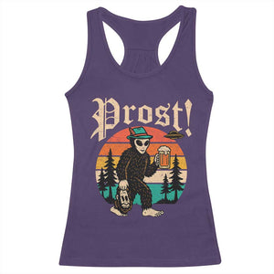 Oktoberfest Bigfoot Alien Beer Racerback Tank Top Retro German Sasquatch Beer TS10 Purple Print Your Wear