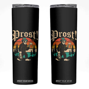 Oktoberfest Bigfoot Alien Beer Skinny Tumbler Retro German Sasquatch Beer TS10 Black Print Your Wear