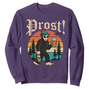Oktoberfest Bigfoot Alien Beer Sweatshirt Retro German Sasquatch Beer TS10 Purple Print Your Wear