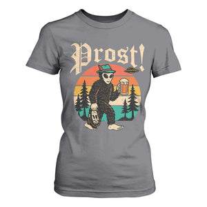 Oktoberfest Bigfoot Alien Beer T Shirt For Women Retro German Sasquatch Beer TS10 Charcoal Print Your Wear
