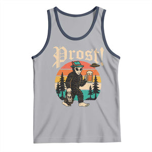 Oktoberfest Bigfoot Alien Beer Tank Top Retro German Sasquatch Beer TS10 Athletic Heather Navy Print Your Wear
