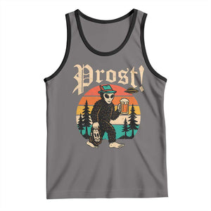Oktoberfest Bigfoot Alien Beer Tank Top Retro German Sasquatch Beer TS10 Deep Heather Black Print Your Wear