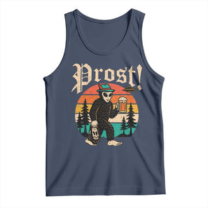 Oktoberfest Bigfoot Alien Beer Tank Top Retro German Sasquatch Beer TS10 Navy Print Your Wear