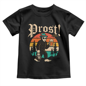 Oktoberfest Bigfoot Alien Beer Toddler T Shirt Retro German Sasquatch Beer TS10 Black Print Your Wear