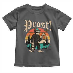Oktoberfest Bigfoot Alien Beer Toddler T Shirt Retro German Sasquatch Beer TS10 Dark Heather Print Your Wear