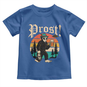 Oktoberfest Bigfoot Alien Beer Toddler T Shirt Retro German Sasquatch Beer TS10 Royal Blue Print Your Wear