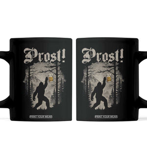 Oktoberfest Bigfoot Coffee Mug Vintage Forest Sasquatch Drinking Prost TS10 Black Print Your Wear