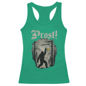 Oktoberfest Bigfoot Racerback Tank Top Vintage Forest Sasquatch Drinking Prost TS10 Irish Green Print Your Wear