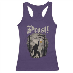 Oktoberfest Bigfoot Racerback Tank Top Vintage Forest Sasquatch Drinking Prost TS10 Purple Print Your Wear