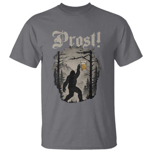 Oktoberfest Bigfoot T Shirt Vintage Forest Sasquatch Drinking Prost TS10 Charcoal Print Your Wear
