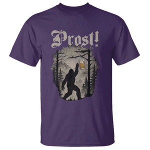 Oktoberfest Bigfoot T Shirt Vintage Forest Sasquatch Drinking Prost TS10 Purple Print Your Wear