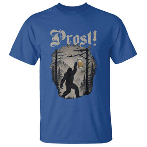 Oktoberfest Bigfoot T Shirt Vintage Forest Sasquatch Drinking Prost TS10 Royal Blue Print Your Wear