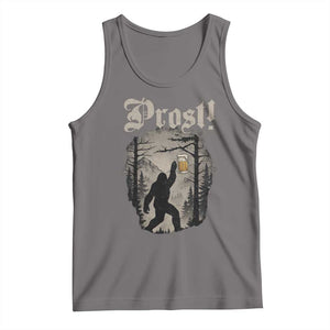 Oktoberfest Bigfoot Tank Top Vintage Forest Sasquatch Drinking Prost TS10 Deep Heather Print Your Wear