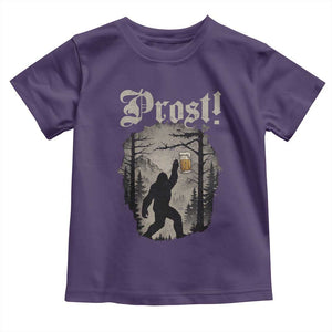 Oktoberfest Bigfoot Toddler T Shirt Vintage Forest Sasquatch Drinking Prost TS10 Purple Print Your Wear
