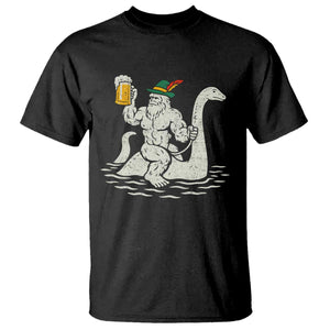 Funny Bigfoot Loch Ness Monster Oktoberfest T Shirt German Oktoberfest Sasquatch Drinking TS10 Black Print Your Wear