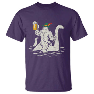Funny Bigfoot Loch Ness Monster Oktoberfest T Shirt German Oktoberfest Sasquatch Drinking TS10 Purple Print Your Wear