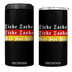 Zicke Zacke Hoi Oktoberfest 4 in 1 Can Cooler Tumbler Vintage German Flag TS10 One Size: 16 oz Black Print Your Wear