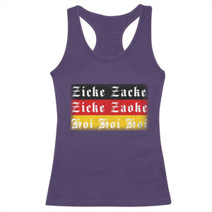 Zicke Zacke Hoi Oktoberfest Racerback Tank Top Vintage German Flag TS10 Purple Print Your Wear
