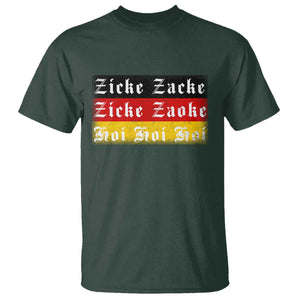 Zicke Zacke Hoi Oktoberfest T Shirt Vintage German Flag TS10 Dark Forest Green Print Your Wear