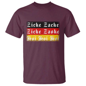 Zicke Zacke Hoi Oktoberfest T Shirt Vintage German Flag TS10 Maroon Print Your Wear
