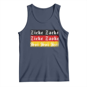 Zicke Zacke Hoi Oktoberfest Tank Top Vintage German Flag TS10 Navy Print Your Wear