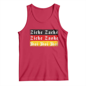 Zicke Zacke Hoi Oktoberfest Tank Top Vintage German Flag TS10 Red Print Your Wear