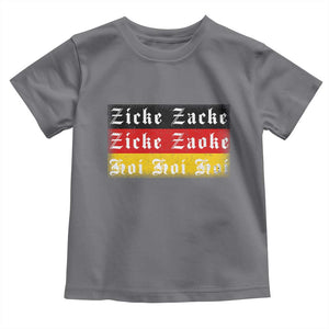 Zicke Zacke Hoi Oktoberfest Toddler T Shirt Vintage German Flag TS10 Charcoal Print Your Wear