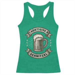 Funny Oktoberfest Racerback Tank Top I Dont Give A Schnitzel German Beer Wurst TS10 Irish Green Print Your Wear