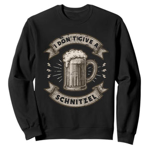 Funny Oktoberfest Sweatshirt I Dont Give A Schnitzel German Beer Wurst TS10 Black Print Your Wear